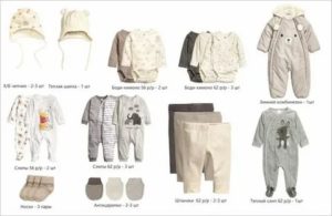 Сколько нужно одежды для новорожденного на первое время зимой список