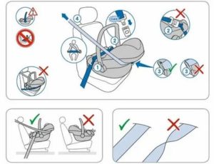 Как правильно установить автокресло для новорожденных на заднем сидении