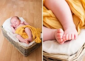 Как снимать новорожденных детей дома