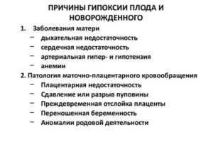 Что такое гипотензия плода