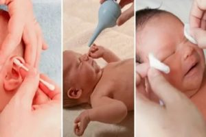Как почистить уши в домашних условиях новорожденному