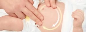 Как делать массаж новорожденному чтобы он покакал