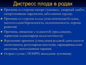 Что такое интранатальный дистресс плода