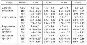 Что такое индекс резистентности в артериях пуповины