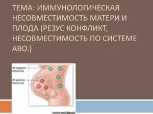 Что такое иммунологическая несовместимость крови плода и матери