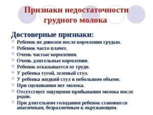 Как понять что ребенок не наедается грудным молоком отзывы